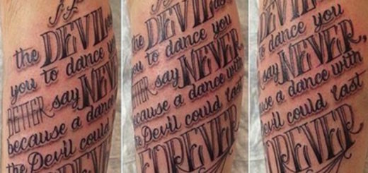 devil quote tattoo foto tattoo | ТАТУ татуировки